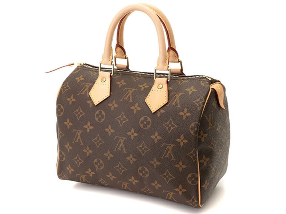 Louis Vuitton Leather Brown Monogram Speedy Brown
